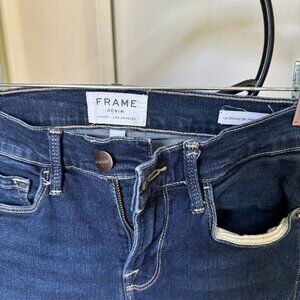 FRAME DENIM JEANS SZ 24 LE SKINNY JEANNIE CROP STRETCH